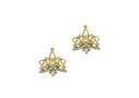 Brinco Coroa Brilhantes 0,17ct 2,00g Ouro Amarelo 18k - Coleção Sweet