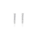 Brinco Earhook 12 Brilhantes 1,15ct H VS2 3,68g Ouro Branco 18k - Coleção Laisa