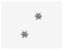 Brinco Estrela 26 Brilhantes 0,26ct 0,70g Ouro Branco 18k - Coleção Kids