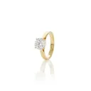 200-ANEL Solitario Brilhante 2,0CT H VVS2 4,19G Ouro Amarelo 18K  - Certificado Egl 1701869739 - Coleçao Only You