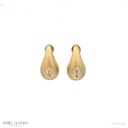 Brinco Gota Fosca 2 Diamantes Gota 0,38ct 5,46g Ouro Amarelo 18k - Coleção Minimalista