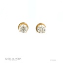 200-Brinco Solitário Brilhante 4,02ct g SI2 4,00g Ouro Amarelo 18k - EGL 1701805830/1701805931 - Coleção Only You