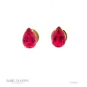 Brinco Rubelita Gota 6,06CT 4,29G Ouro Amarelo 18K - Coleçao Rubelita