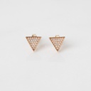 Brinco Triangulo 42 Brilhantes 0,23CT H VS2 2,0G Ouro Rose 18K - Coleçao Laisa