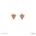 Brinco Triangulo 42 Brilhantes 0,23ct H VS2 2,0g Ouro Rose 18k - Coleção Laisa