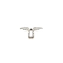 Case Tam 8 para Oura Ring 4 36 Brilhantes 0,52CT H VS2 4,55G Ouro Branco 18K - Coleçao Laisa