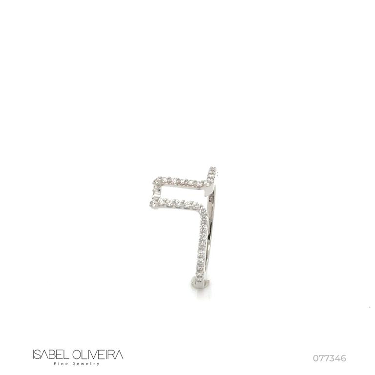 Case Tam 8 para Oura Ring 4 36 Brilhantes 0,52CT H VS2 4,59G Ouro Branco 18K - Coleçao Laisa