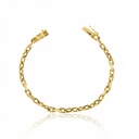 Pulseira Elo Cartier Maciço Fecho Gaveta 21cm Ouro Amarelo 18k