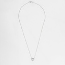 CLBOT10BG-COLAR Botao 9MM 7 Brilhantes 0,75CT H VS2 Corrente Cartier 45CM 3,32G Ouro Branco 18K - Coleçao Botao
