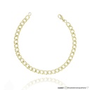 21-PULSEIRA G Elo Groumet Oco 21CM 9,50G Ouro Amarelo 18K - Coleçao Alpha Masculino