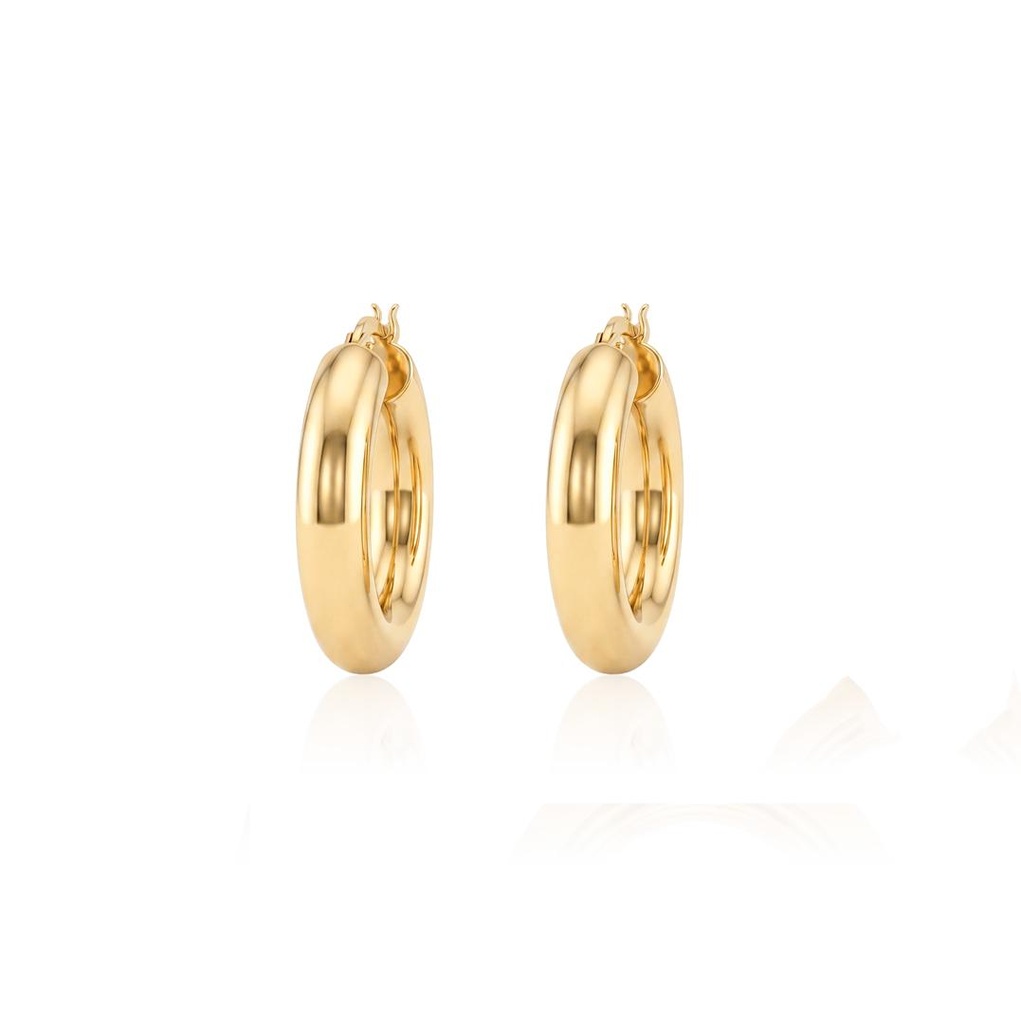 Argola 25mm Ouro Amarelo 18k