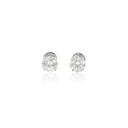 250-Brinco Solitário Brilhante 5,07ct H VVS1 3,18g Ouro Branco 18k - Certificado EGL 1701891431/1701891330 - Coleção Only You