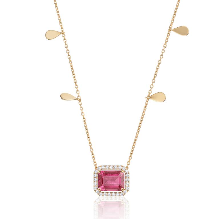[074947] Colar Rubelita 2,67 ct · Ouro Amarelo 18k