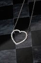 Colar Coração 30 Brilhantes 0,96ct 1,92g 43cm Ouro Branco 18k - Coleção Laisa