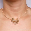 Colar Corda de Violão 1 Brilhante 0,01ct J SI1 5,0g Ouro Amarelo 18k - Coleção Laisa
