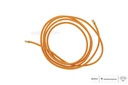 Colar Elastico Laranja com Ponteira Redonda 68cm 1,70g Ouro AMARELO18K - Coleção Kids