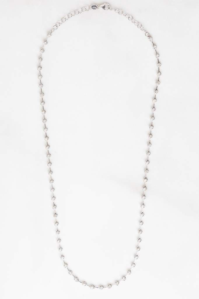 Colar Faca 2,32 ct · Ouro Branco 18k