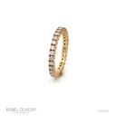 3-Aliança Inteira 30 Brilhantes 0,90ct H VS2 3,20g Ouro Amarelo 18k - Coleção Soulmates