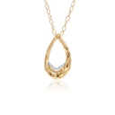 Colar Gota Vazada 8 Brilhantes 0,08ct 50cm 8,82g Ouro Amarelo 18k - Coleção Laisa