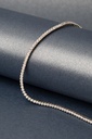 3-Colar Riviera Inteira 197 Brilhantes 6,48ct H VS2 14,80g 40cm Ouro Branco 18k - Coleção Riviera