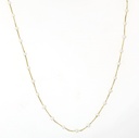 Colar Perolinhas 40cm 2,75g a 2,90g Ouro Amarelo 18k - Coleção Mademoiselle