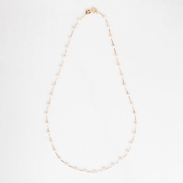[074539] Colar Perolinhas 40cm 2,79g Ouro Amarelo 18k - Coleção Over The Moon