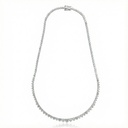 Colar Riviera Degradê 50pts a 7pts 132brilhantes 14,96ct g H VS1 VS2 VVS1 40cm 20,64g Ouro Branco 18k - EGL 1701346527 / 1701351018 / 1701796738 - Coleção Rivieras