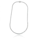 Colar Riviera 18,31 ct · Ouro Branco 18k