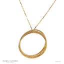 Colar Triplo Oco Fio Torcido e Reto 45cm 5,31g Ouro Amarelo 18k - Coleção Minimalista