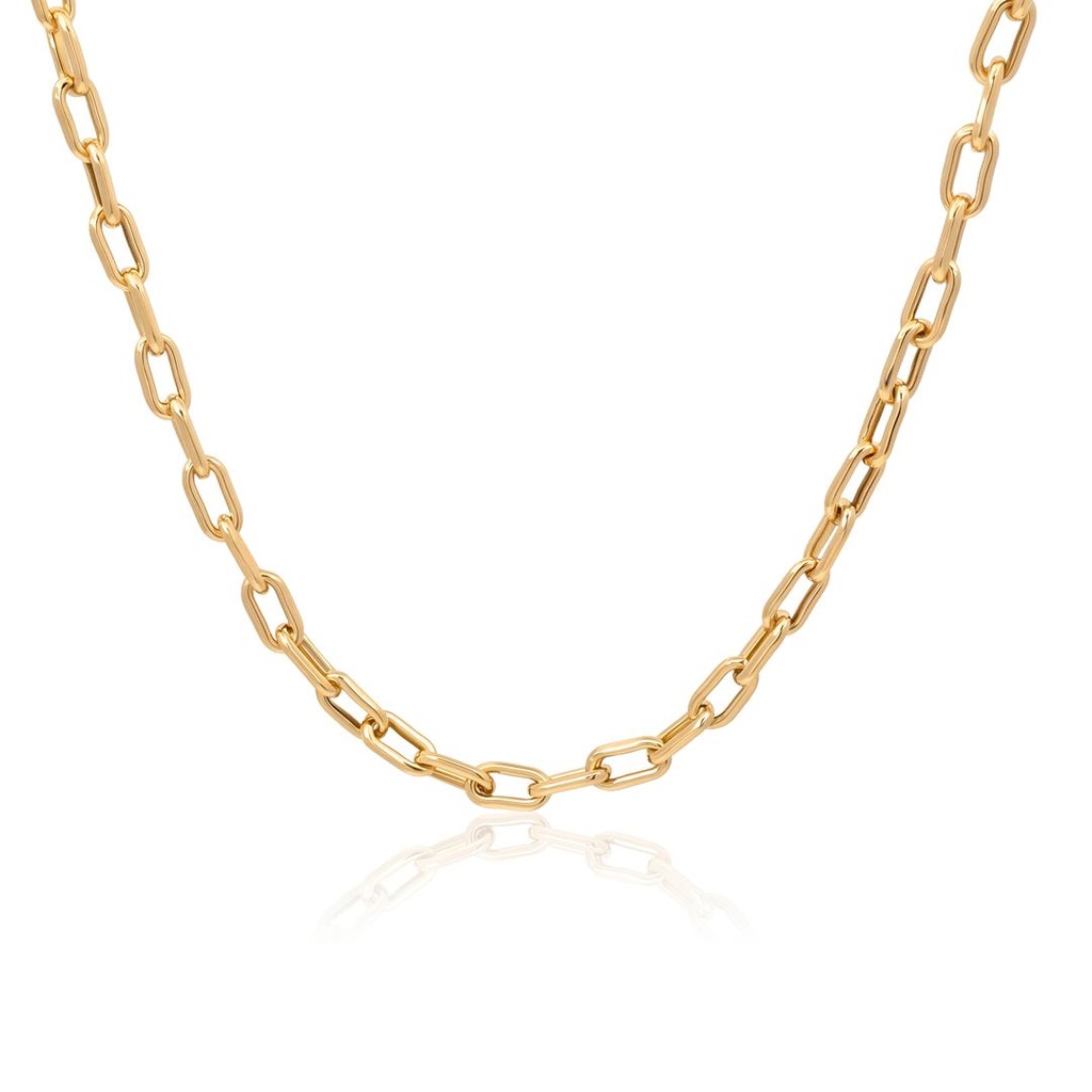 [072550] Corrente Cartier 45cm 4,15g Ouro Amarelo 18k - Coleção Elos Power
