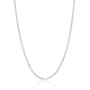 Corrente Cartier Fechado Pp 60cm 1,80g a 1,90g Ouro Branco 18k - Coleção Elos