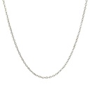 Corrente Cartier GG 50CM 6,80 a 7,10G Ouro Branco 18K - Coleçao Elos