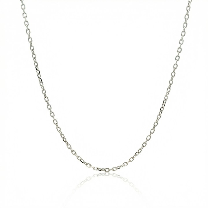 Corrente Cartier P 40cm 1,80 a 1,90g Ouro Branco 18k - Coleção Elos