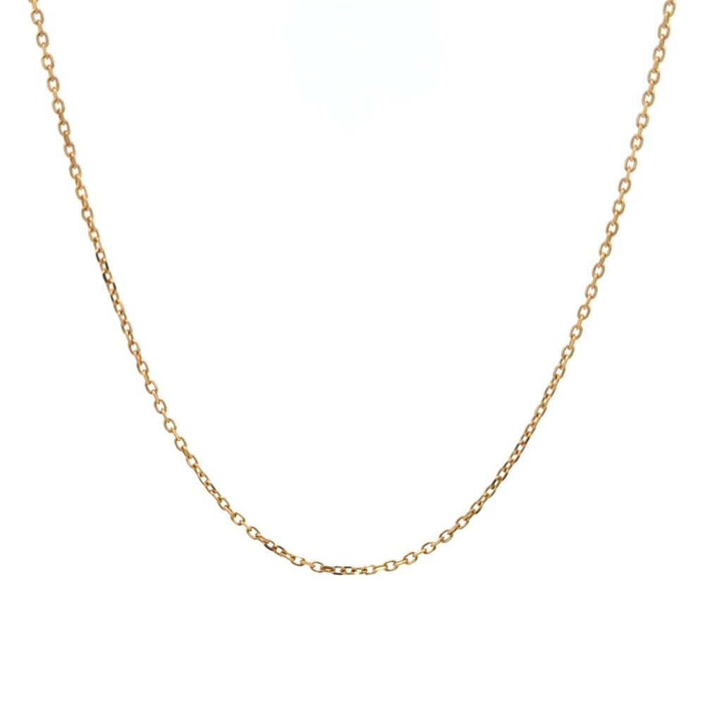 Corrente Cartier P 40cm 1,80 a 2,0g Ouro Amarelo 18k - Coleção Elos