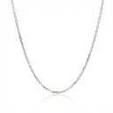 Corrente Cartier P 50cm 2,20 a 2,40g Ouro Branco 18k - Coleção Elos