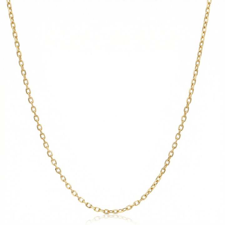 Corrente Cartier P 60cm 2,40 a 2,65g Ouro Amarelo 18k - Coleção Elos