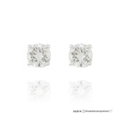 30-Brinco Solitário 2 Brilhantes 0,60ct g VS1 1,46g Ouro Branco 18k - Coleção Only You