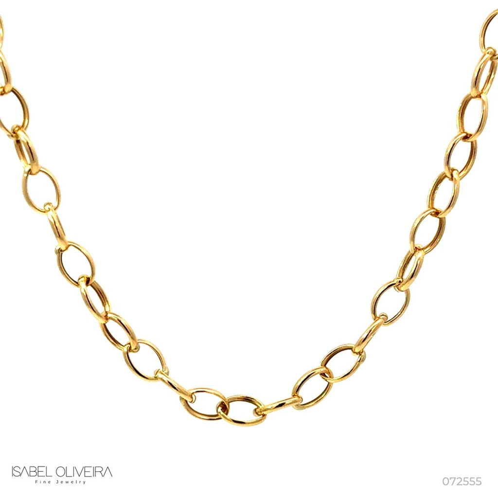 [072555] Corrente Elo Elos Power · Ouro Amarelo 18k