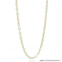 Corrente Elos Ovais Ocos 42cm 13,80g Ouro Amarelo 18k - Coleção Elos Power