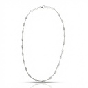 30-Colar Faca Degradê 21 Brilhantes 5,14ct H VS2 19,96g 45cm Ouro Branco 18k - Coleção Rivieras