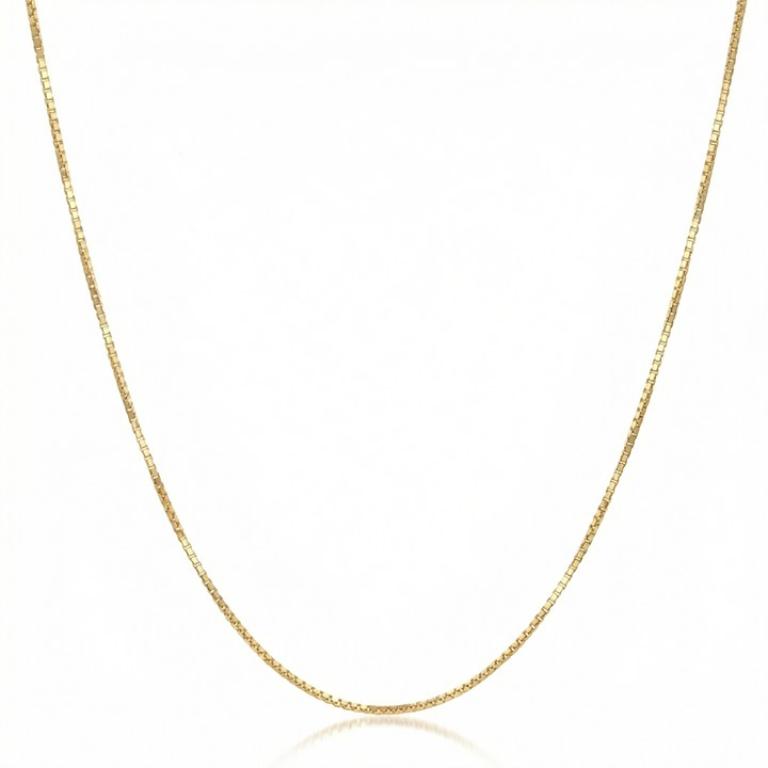 CORRENTE VENEZIANA G 45CM 2,60 A 2,80G OURO AMARELO 18K - COLEÇAO ELOS