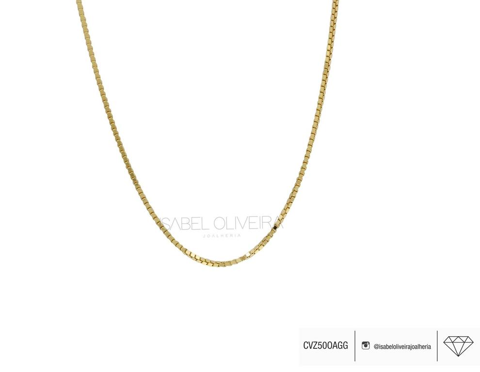 Corrente Veneziana GG 50CM 4,20 a 4,50G Ouro Amarelo 18K - Coleçao Elos
