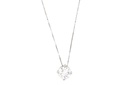 30-COLAR Ponto de Luz Brilhante 0,31CT H VS2 Corrente Veneziana 45CM 1,70G Ouro Branco 18K - Coleçao Only You