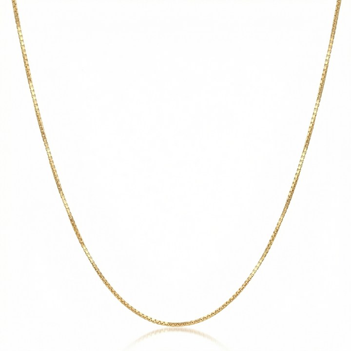 Corrente Veneziana M 45cm 1,70g a 2,0g Ouro Amarelo 18k - Coleção Elos