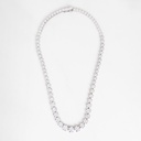 Colar Riviera Botão 329 Diamantes 9,67ct em Ouro Branco 18k