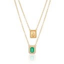 Escapulário Nossa Senhora do Carmo Esmeralda Brasileira 0,60ct 26 Brilhantes 0,12ct 60cm 5,40g Ouro Amarelo 18k - Coleção Escapulário Premium