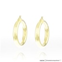 Argola 35mm Ouro Amarelo 18k