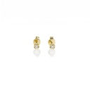 4,5-Brinco 2 Brilhantes 0,09ct 0,76g Ouro Amarelo 18k - Coleção Only You