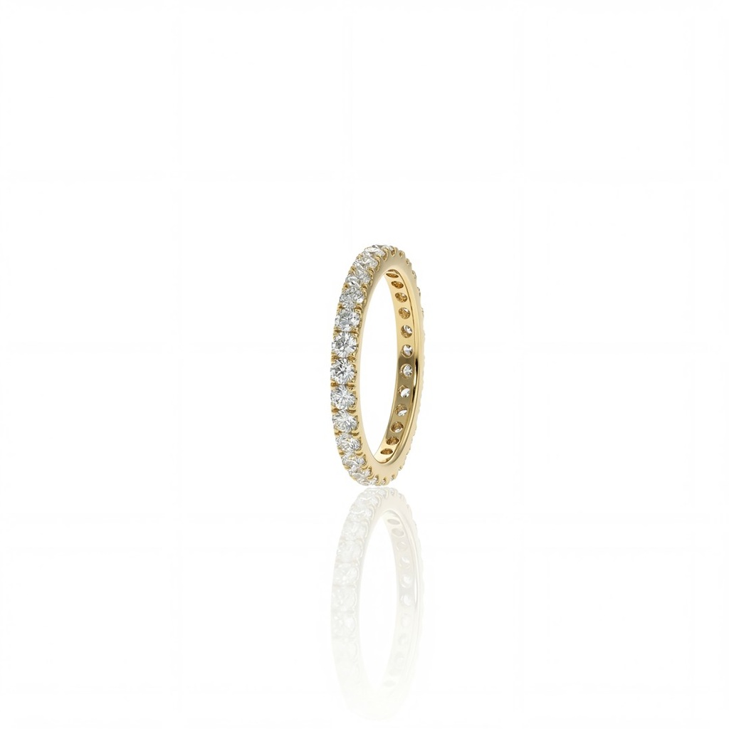 [070652] 4-Aliança Inteira 29 Brilhantes 1,16ct 2,47g Ouro Rose 18k - Coleção Soulmates