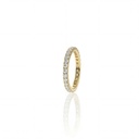 4-Aliança Inteira 29 Brilhantes 1,16ct 2,47g Ouro Rose 18k - Coleção Soulmates